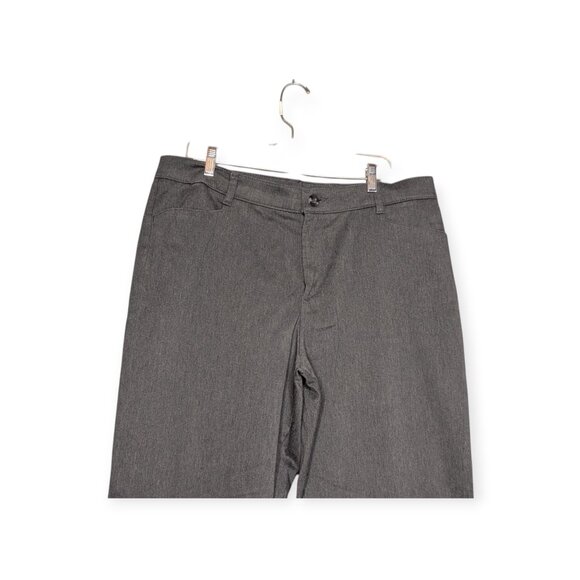 Lee Relaxed Straight Leg at the Waist Gray Women's Long Pants Size 18 Medium - Picture 2 of 14